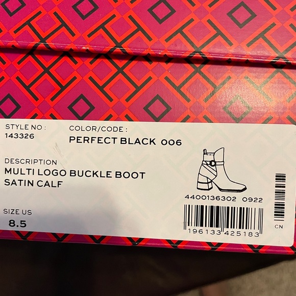 EUC Tory Burch boots, size 8.5 black - Picture 7 of 8